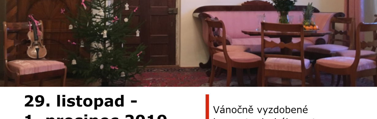 Prohlídky adventně a vánočně vyzdobených interiérů na Státním zámku v Náchodě