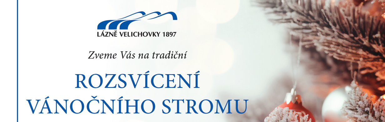 Rozsvícení vánočního stromu a charitativní koncert v lázních Velichovky