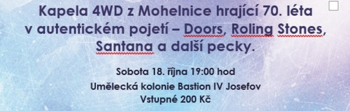 Koncert 4WD - Rozloučení s prázdninami Koncert 4WD - Rozloučení s prázdninami