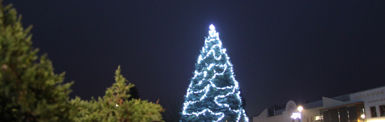 ROZSVÍCENÍ VÁNOČNÍHO STROMU VE RTYNI V PODKRKONOŠÍ