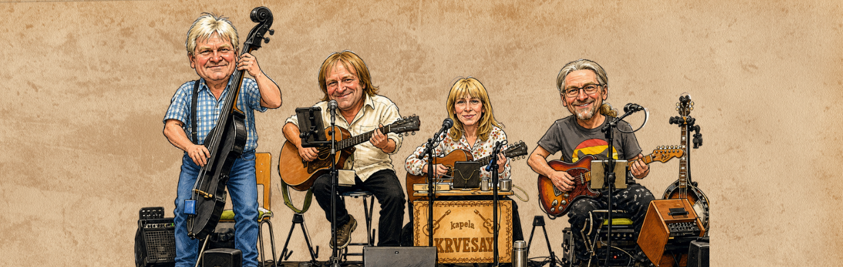 Koncert kapely Krvesay v Malých lázních