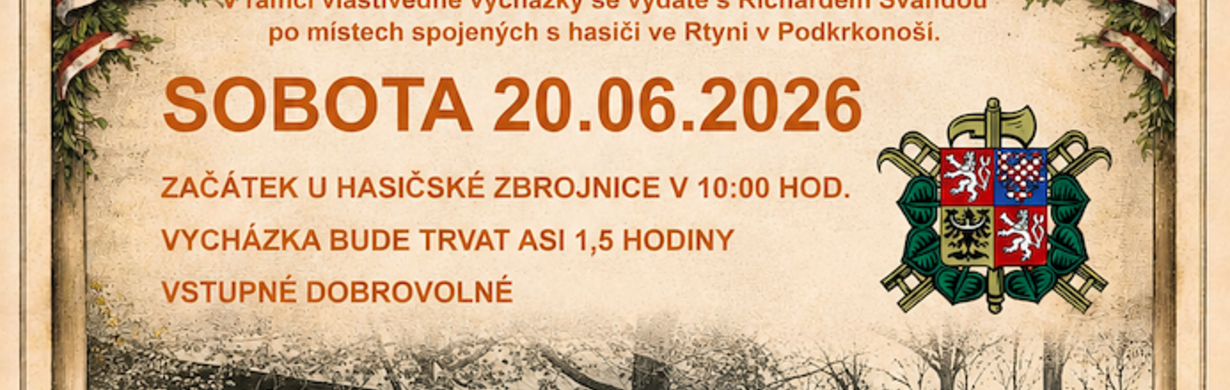 Vycházka Po stopách rtyňských hasičů