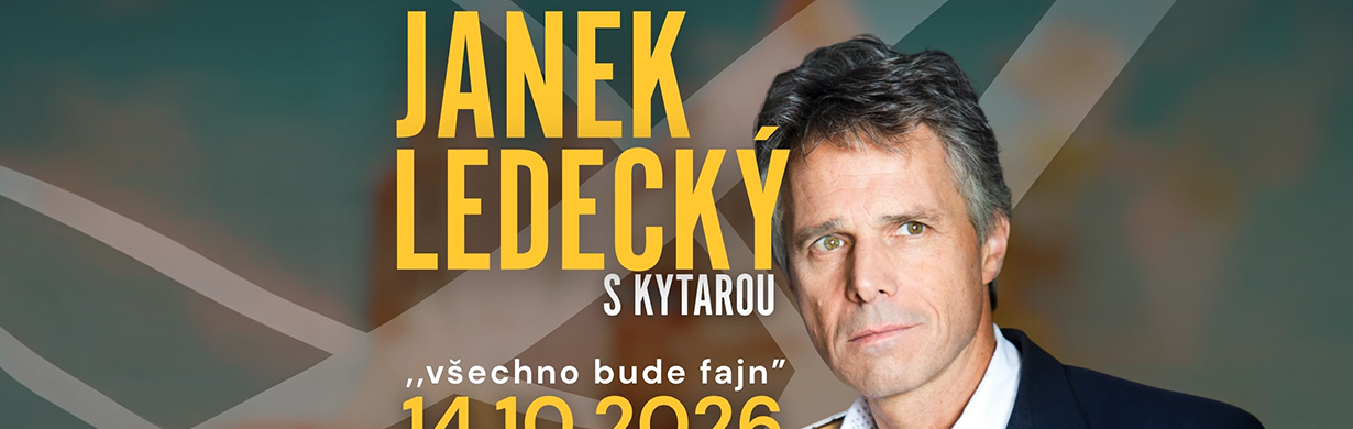 Janek Ledecký s kytarou Janek Ledecký s kytarou