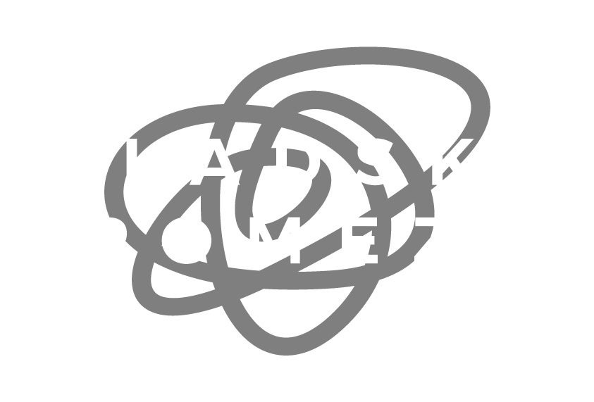 Kladské pomezí: logo negativ greyscale