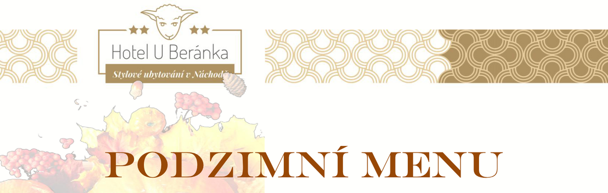 Podzimní menu v Restauraci Hotelu U Beránka