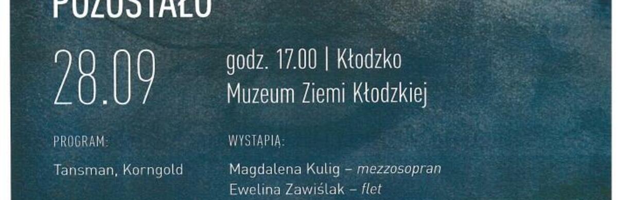 13. ročník Dolnoslezského hudebního festivalu 28. září 2025 v Muzeu Kladska