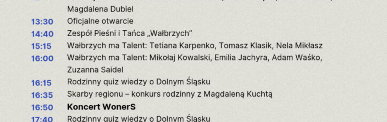 Den Dolnoslezského vojvodství – čas na rodinnou oslavu! Den Dolnoslezského vojvodství – čas na rodinnou oslavu!