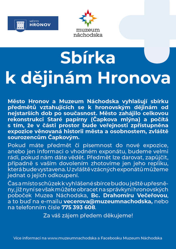 Plakát Hronov