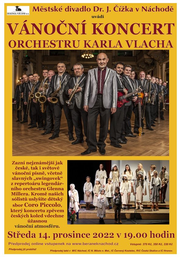 Vánoční koncert orchestru Karla Vlacha