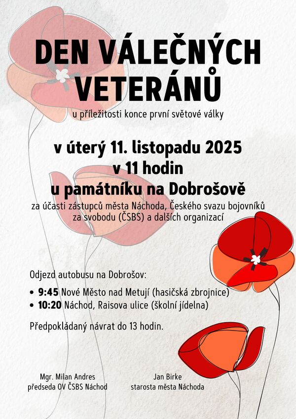 Den válečných veteránů v Náchodě