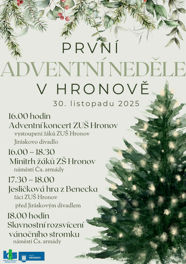 První advent v Hronově