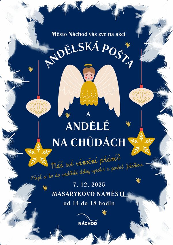 Andělská pošta a andělé na chůdách