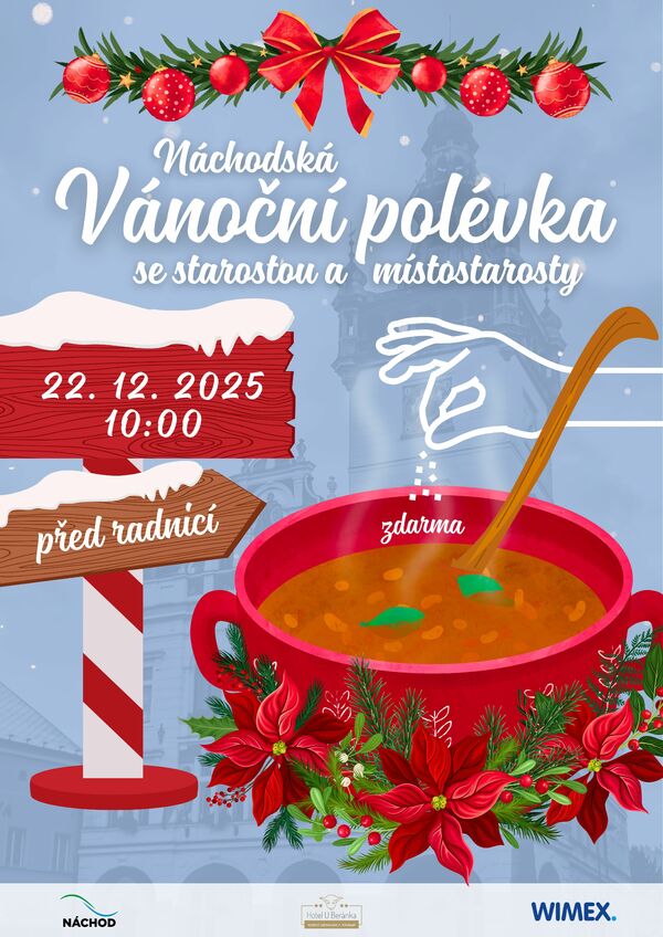 Náchodská vánoční polévka s vedením měst