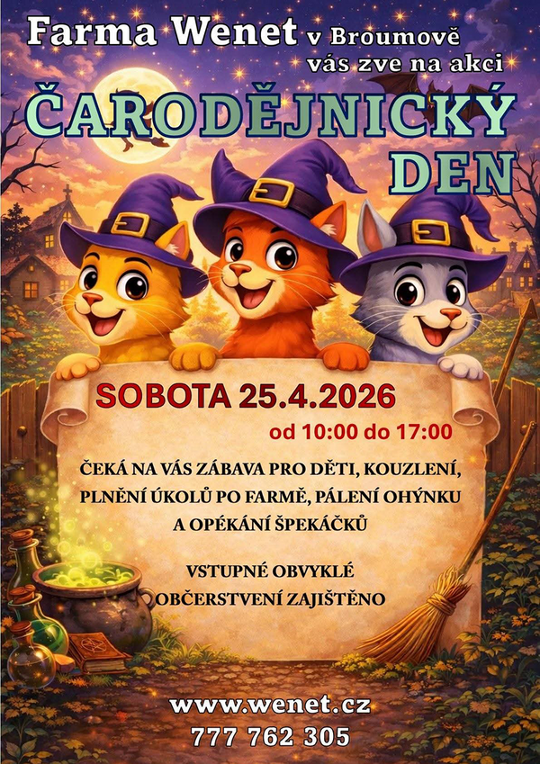 Čarodějnická den - Wenet 2026