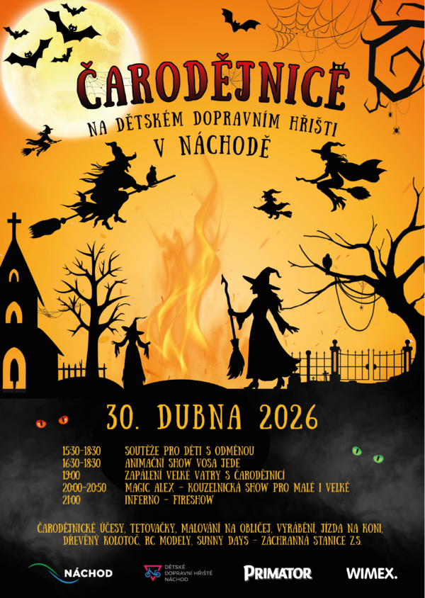 Čarodějnice v Náchodě 2026