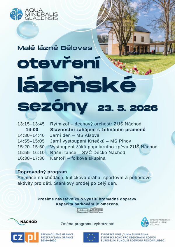 Otevření lázeňské sezóny v Malých lázníc